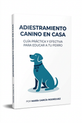 Portada e-book adiestramiento canino en casa sobre fondo blanco